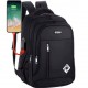 Rucsac cu port USB 30 litri negru Rucsac cu port USB 30 litri negru